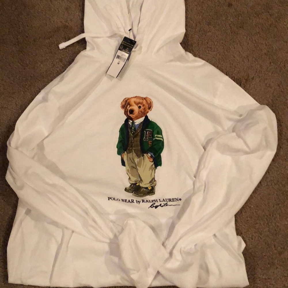 Ralph Lauren polo bear hooded t-shirt